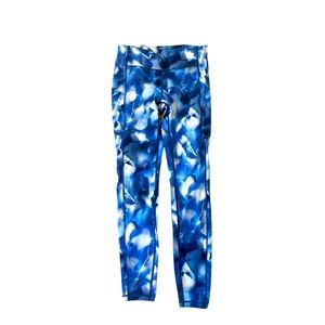 Lululemon size 6 speed up Tight Mid Rise Blue White BBBN Run Yoga Wunder
